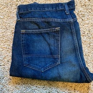 Like new dark wash 34 X 32 boot cut jeans